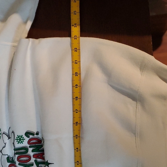 VTG white sweater XL, "What part of no don't you understand?" - Picture 10 of 12